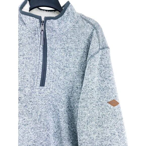 Orvis Half Zip Sherpa Lined Pullover Men's Size XXL Gray - Picture 4 of 7